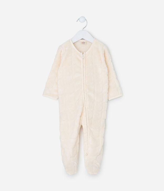 Mono Bebé Plush con Piecito - Talle 0 a 18 Meses 1