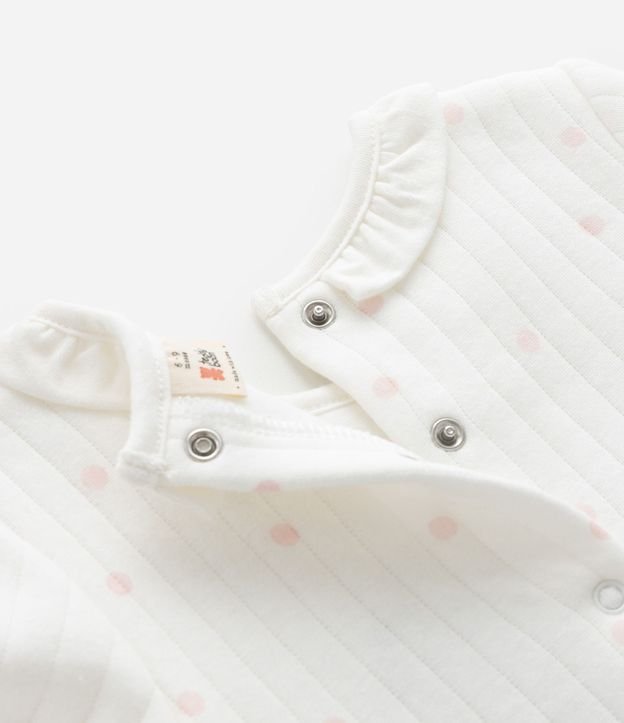 Mono Infantil Capitoneada con Patitos Bordados – Talle 0 a 18 Meses 8