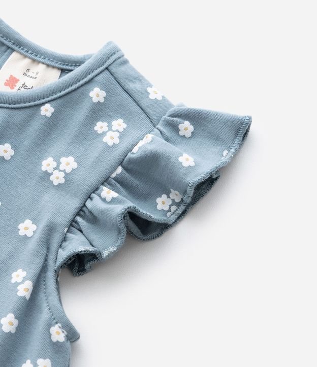 Vestido Body Infantil con Estampa de Lunares y Bordado Conejito – Talle 0 a 18 Meses 7
