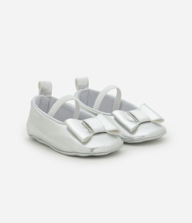 Zapatilla Infantil Barnizada con Lazo - Talle 15 a 19 1
