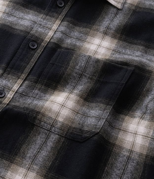 Camisa Manga Larga en Franela de Cuadros 8