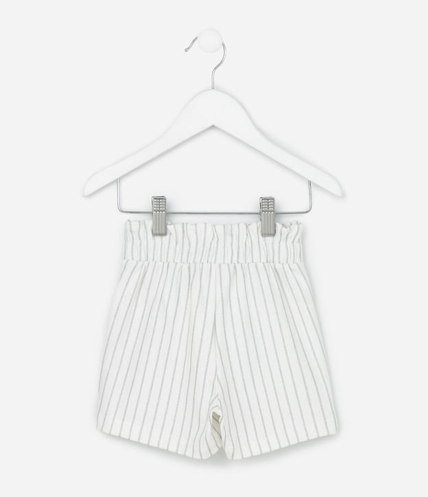 Short Infantil Clochard en Algodón con Estampa de Rayas - Talle 1 a 6 años 3