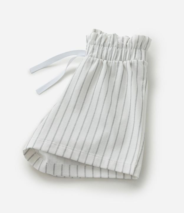 Short Infantil Clochard en Algodón con Estampa de Rayas - Talle 1 a 6 años 5