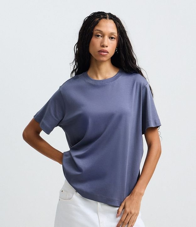 Remera Boxy en Algodón con Manga corta 2