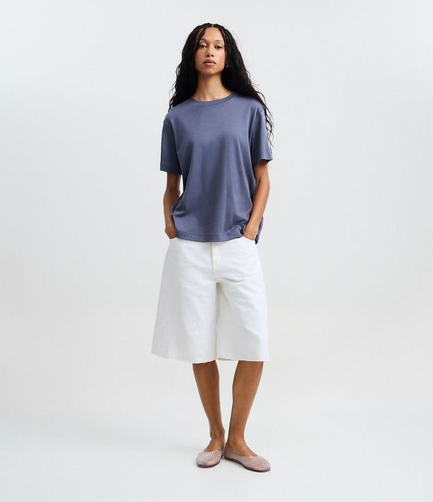 Remera Boxy en Algodón con Manga corta 3