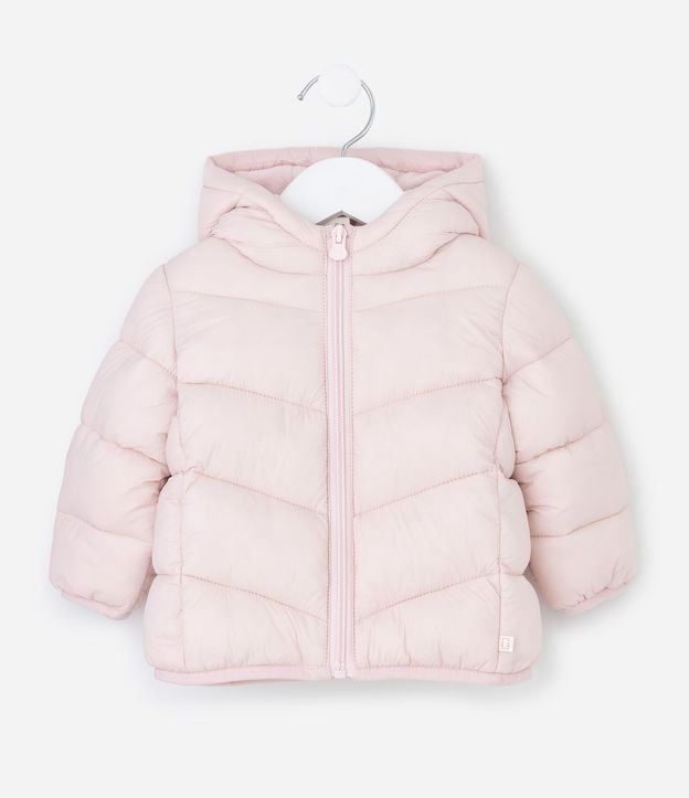 Campera Infantil Acolchonada con Capucha – Talle 0 a 18 Meses 2