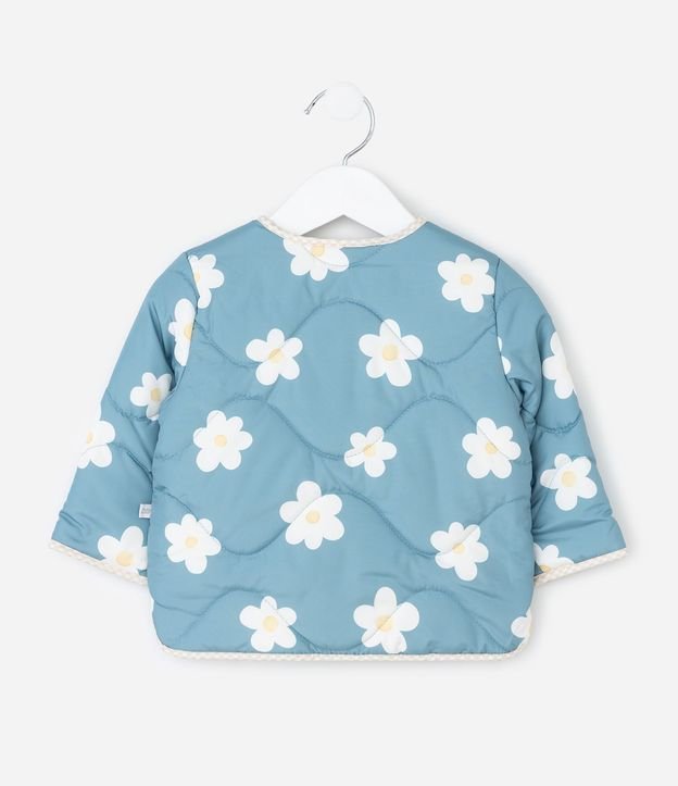 Campera Infantil con Estampado Floral – Talle 0 a 18 Meses 3