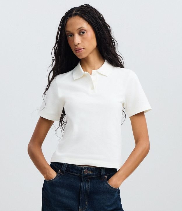 Blusa Polo en Algodón con Manga Corta
