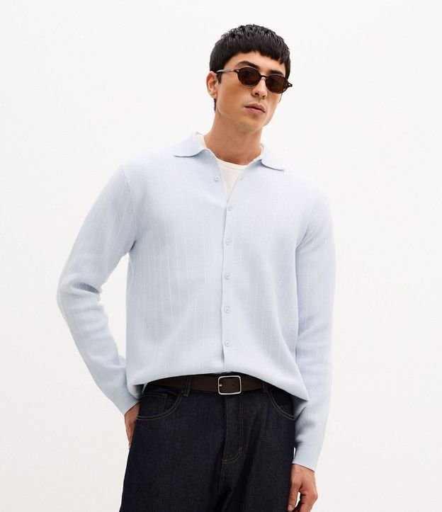 Camisa Manga Larga con Rayas