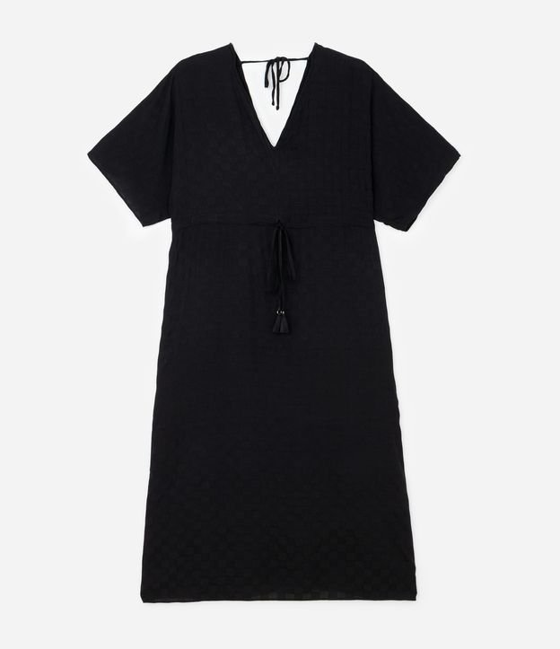Vestido Midi en Jacquard con Textura Curve & Plus Size