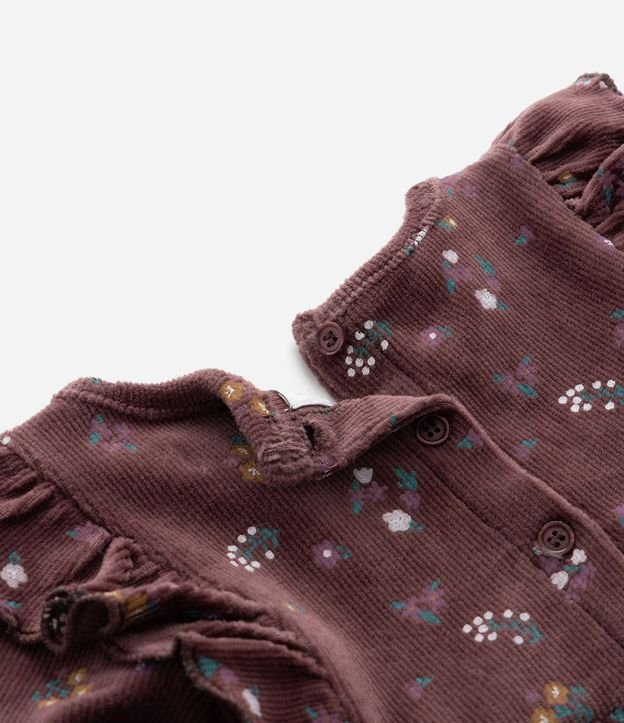 Vestido Infantil Floral con Volados y Media Can Can – Talle 1 a 5/6 años 9