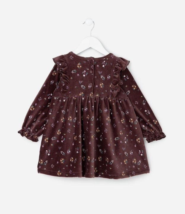 Vestido Infantil Floral con Volados y Media Can Can – Talle 1 a 5/6 años 3