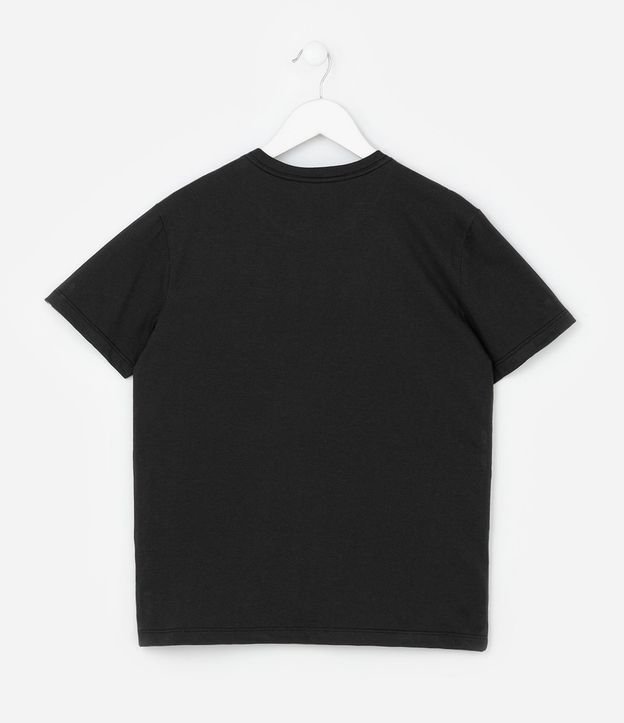 Remera Infantil Regular con Estampa de Carpincho Comendo Pizza - Talle 5 a 14 años 3