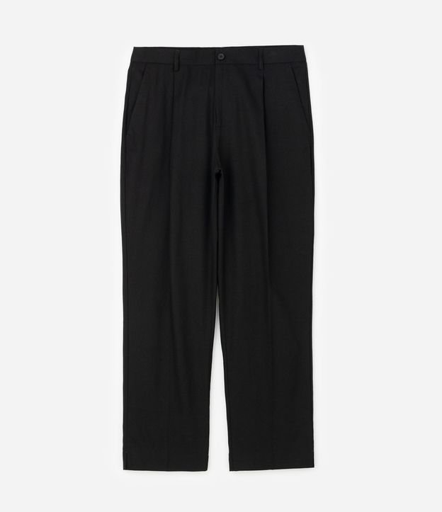 Pantalón Sastre en Viscolino con Pliegues Delanteros 5