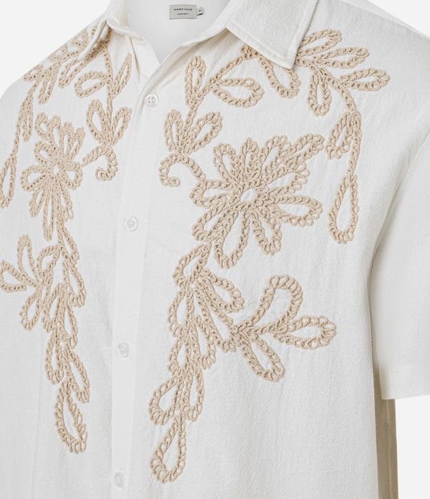 Camisa Comfort en Algodón con Bordado Floral 6