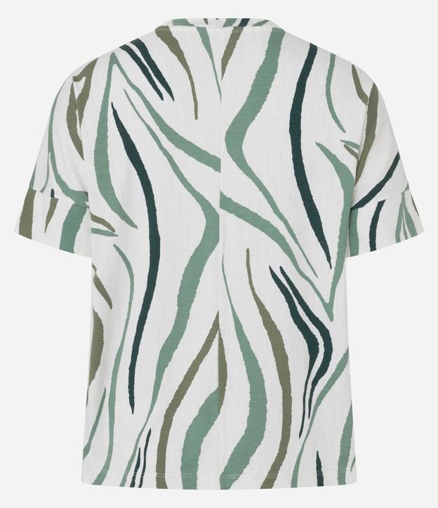 Blusa en Viscolycra con Estampado Abstracta Zebra 6