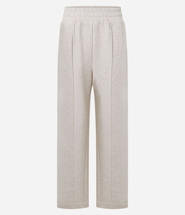 Pantalón Wide Legg en Algodón con Friso 5