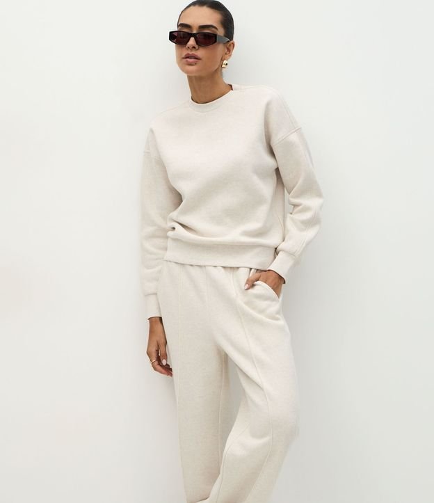 Pantalón Wide Legg en Algodón con Friso 2