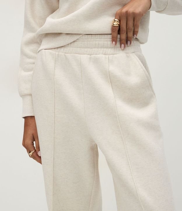 Pantalón Wide Legg en Algodón con Friso 4