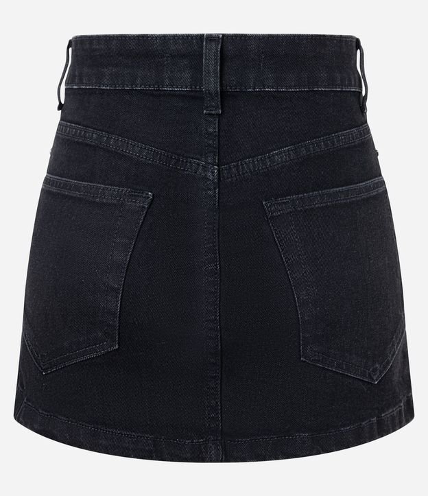Minissaia en Jeans con Tachuelas en los Bolsillos 7
