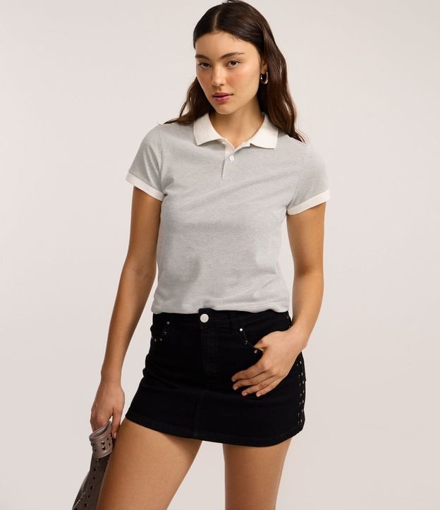 Minissaia en Jeans con Tachuelas en los Bolsillos 3
