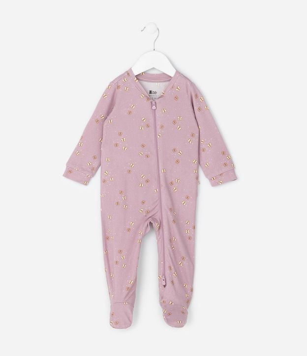 Mono Infantil Manga Larga y Estampa de Mariposa – Talle RN a 18 Meses 2