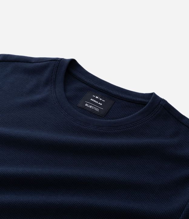 Remera Regular en Algodón con Textura 9