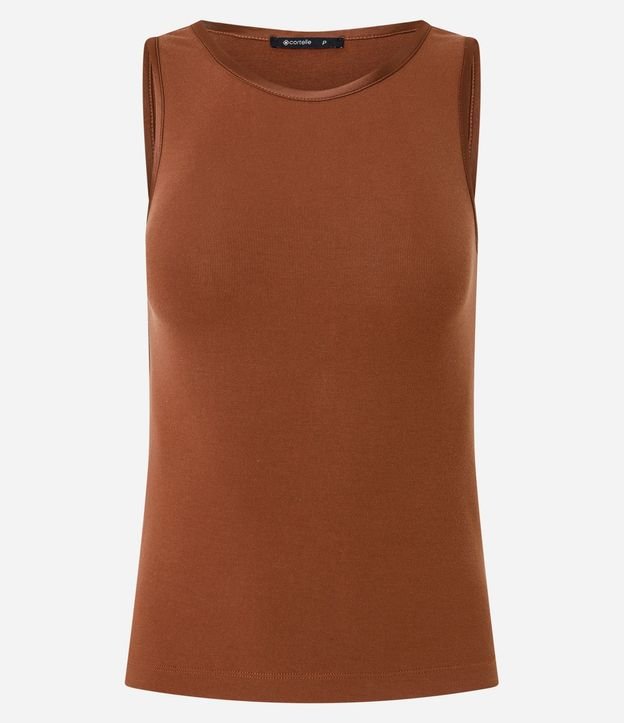 Blusa Básica en Viscosa con Cuello Redondo 2
