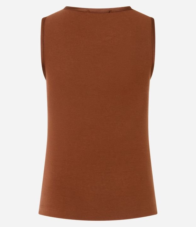 Blusa Básica en Viscosa con Cuello Redondo 4