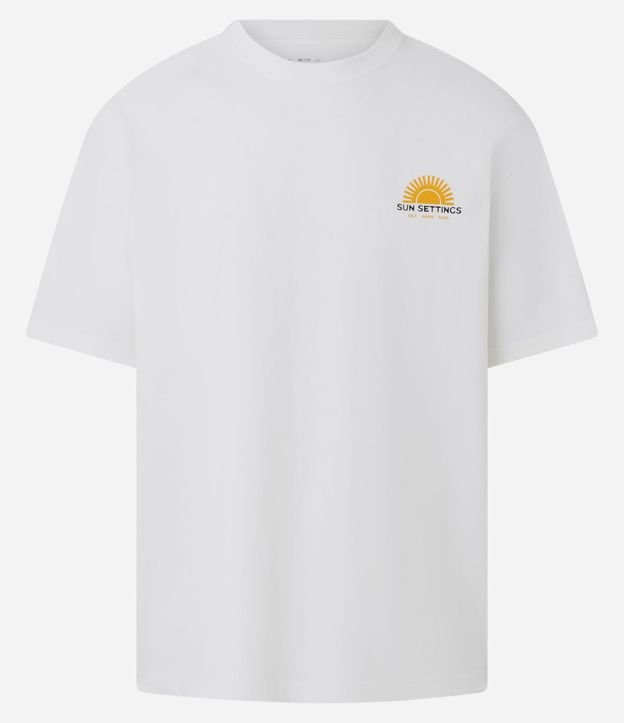 Remera Relaxed en Malhão con Estampa Lettering Sun Settings 7