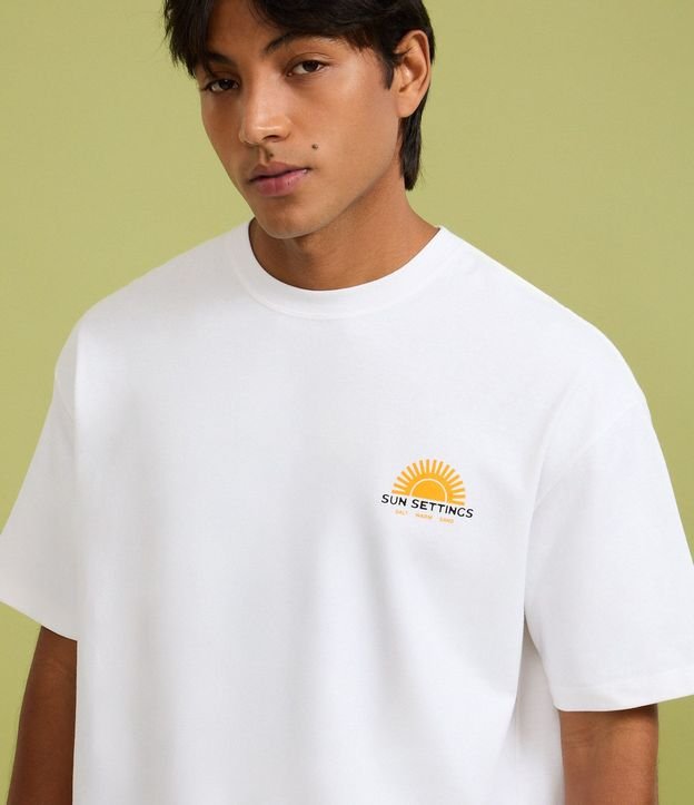 Remera Relaxed en Malhão con Estampa Lettering Sun Settings 6