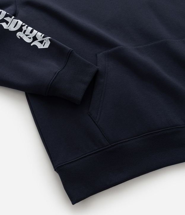 Buzo Masculino Relaxed em Algodón con Capucha y Estampa Guepardo Reckless 98 9