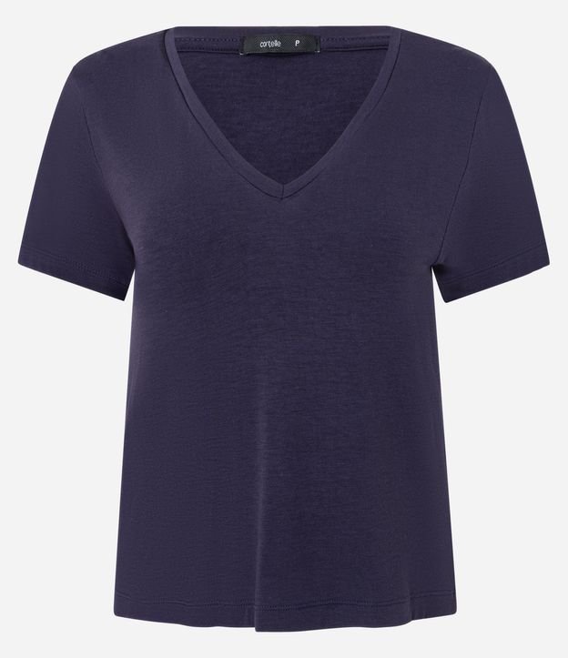 Blusa Básica en Viscosa con Escote V 5