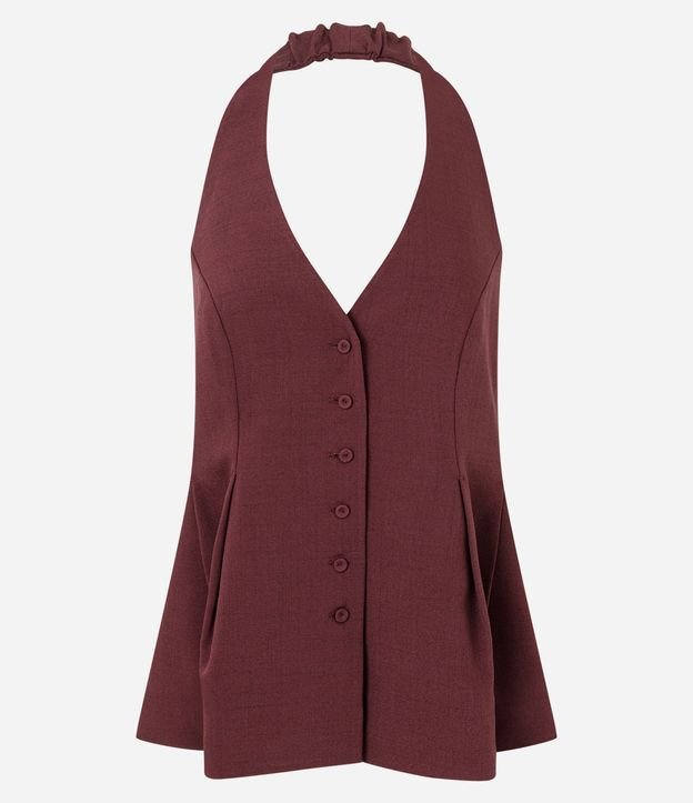 Blusa Frente Única en Crepé con Pliegues Delanteros 5