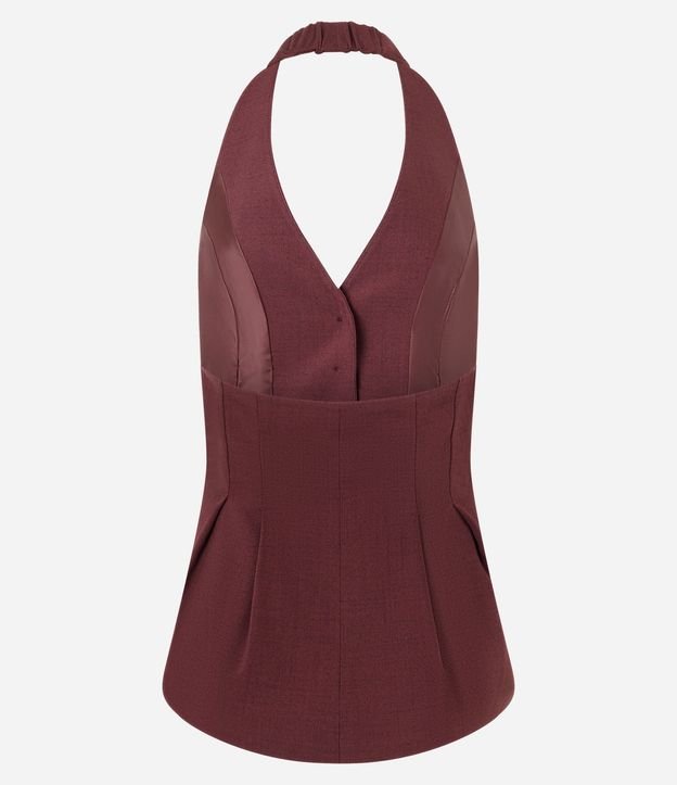 Blusa Frente Única en Crepé con Pliegues Delanteros 7
