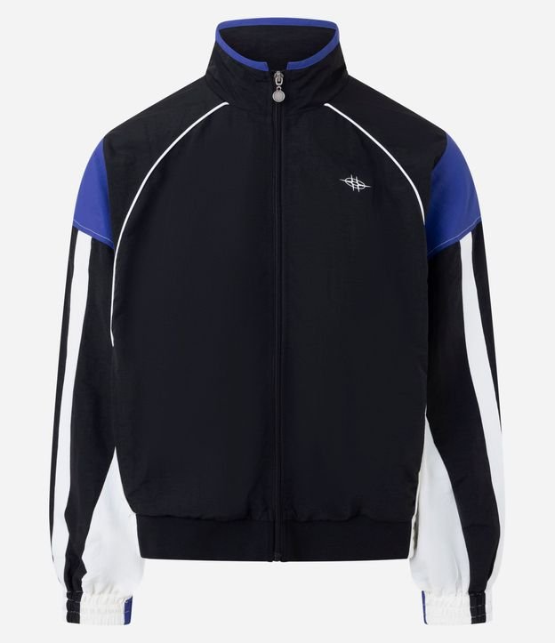 Campera Deportiva en Poliamida con Bloques de Color 6