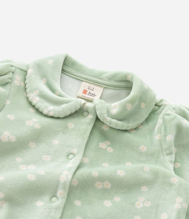 Mono Bebé y Cinta para el Pelo con Estampa Floral – Talle 0 a 18 Meses 9