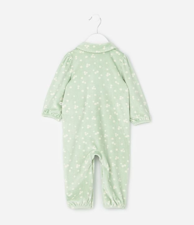 Mono Bebé y Cinta para el Pelo con Estampa Floral – Talle 0 a 18 Meses 3