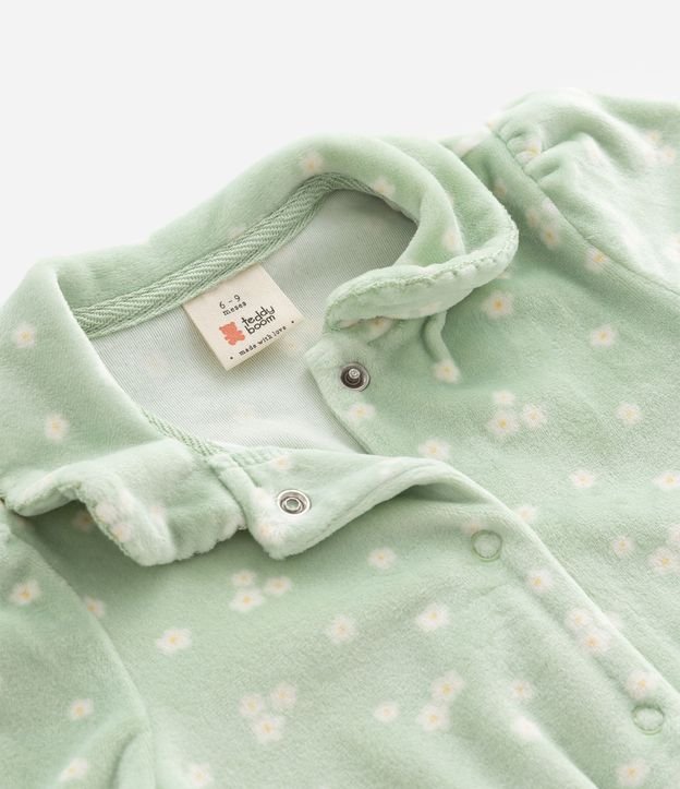 Mono Bebé y Cinta para el Pelo con Estampa Floral – Talle 0 a 18 Meses 5