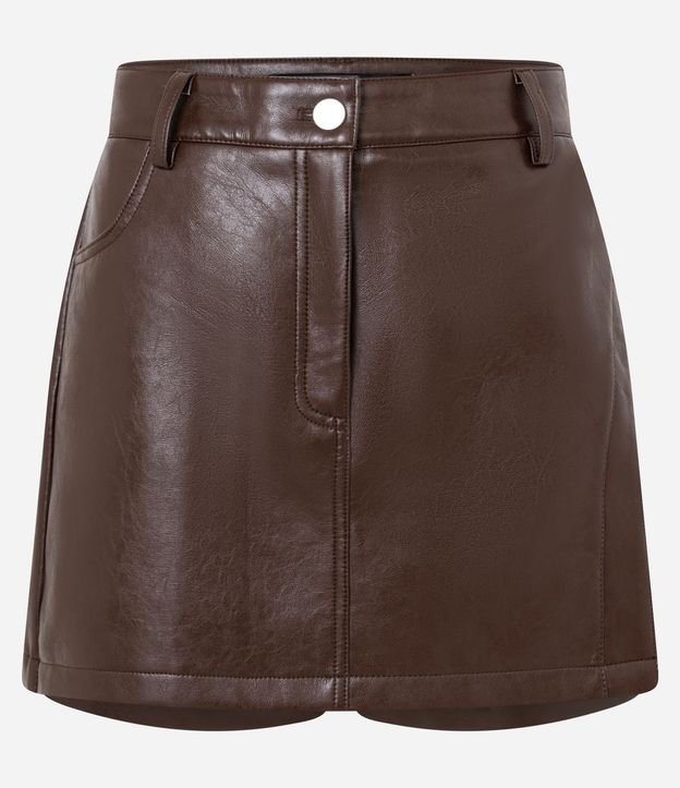 Short Pollera en PU con Bolsillos 5