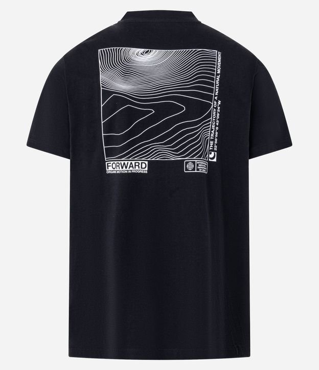 Remera Comfort en Algodón con Estampa Frente y Espalda Mapa Topográfico 7