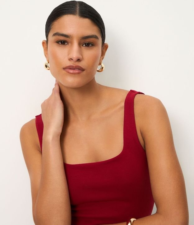 Blusa en Rib con Bretel Ancho