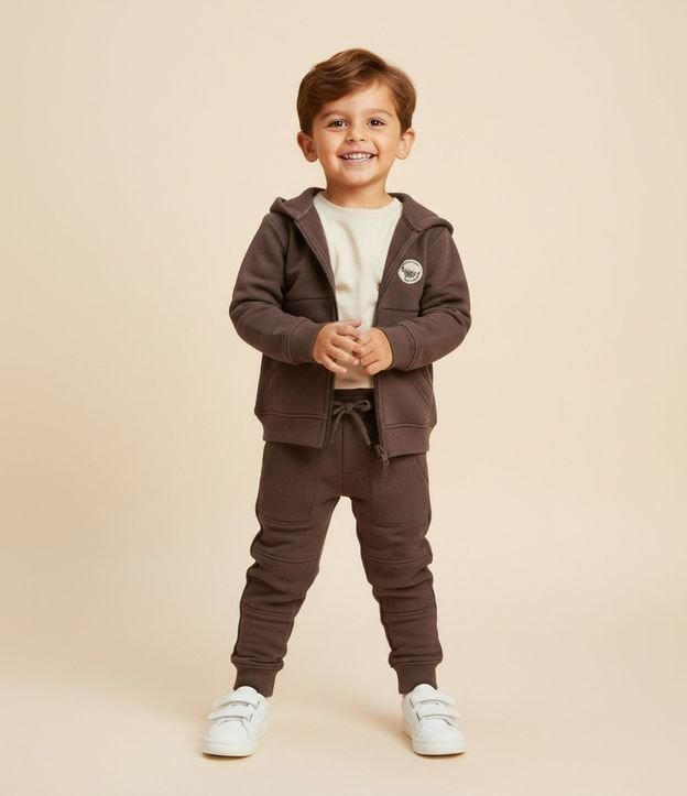 Pantalón Infantil con Recortes y Texturas - Talle 1 a 6 años