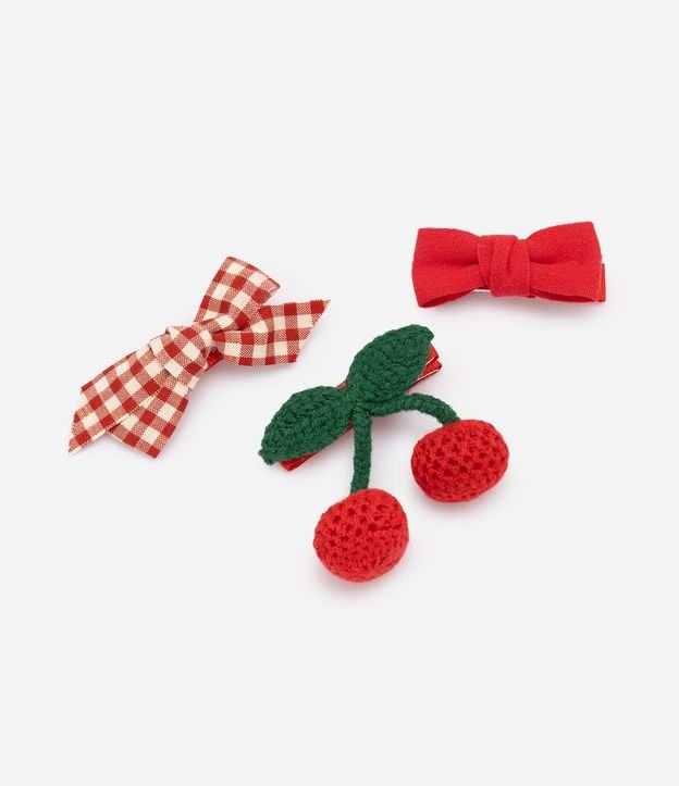 Kit 03 Pinzas para el Pelo Infantil en Formato  Diversos - Talle U 1
