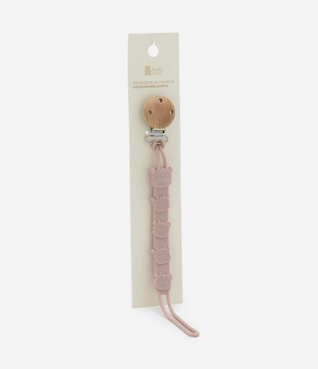 Prendedor de Chupeta Infantil  em Silicone de Vaca - Talle único 4