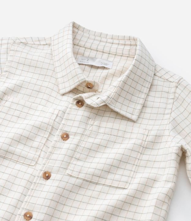 Camisa Infantil en Franela de Cuadros con Bolsillos – Talle 1 a 6 años 7