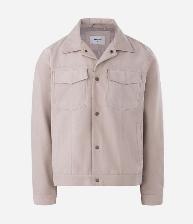 Campera Trucker en Gamuza con Botones 6