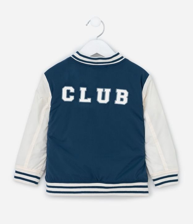 Campera Infantil Bomber con Patches College – Talle 1 a 5/6 años 3