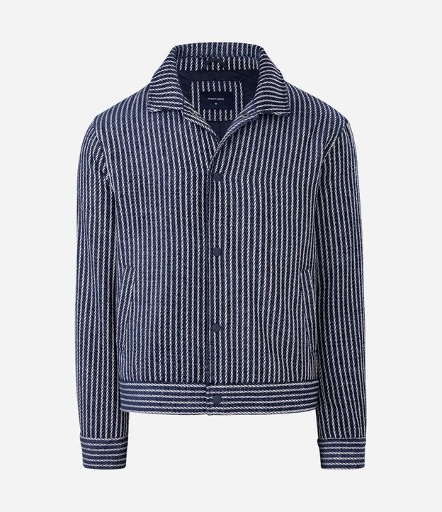 Campera Texturizada Jacquard Rayada 6
