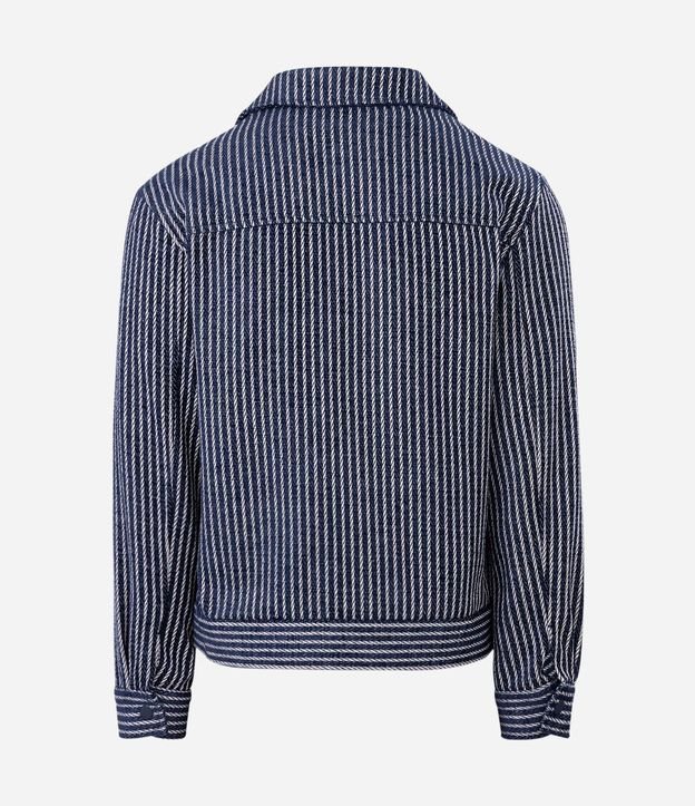 Campera Texturizada Jacquard Rayada 8